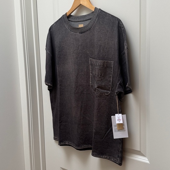 Gap × BÉIS Knit Denim Pocket T-Shirt Size S/M - Picture 8 of 13